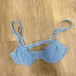 J. crew seersucker high waisted bikini